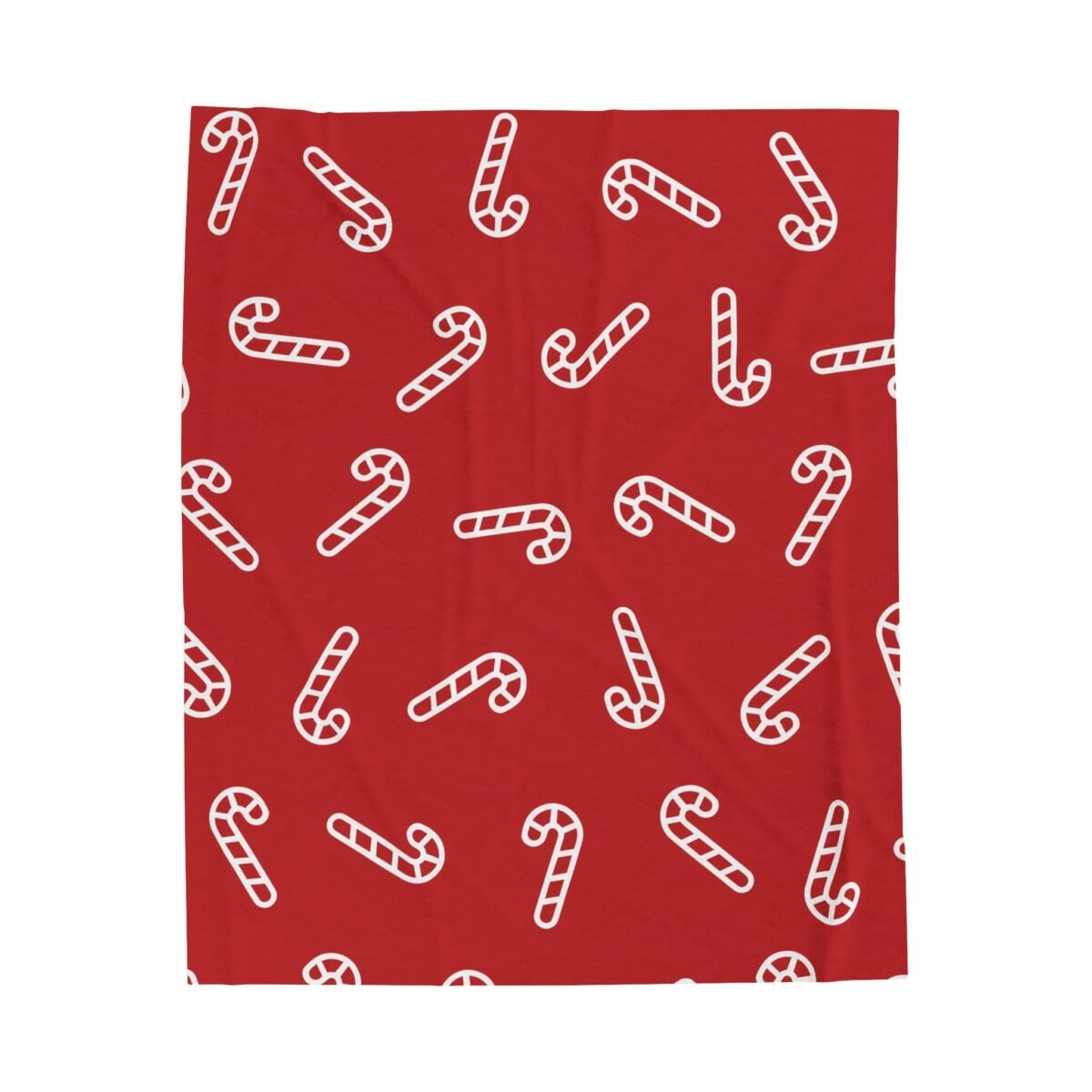 Magical Red Candy Cane Blanket